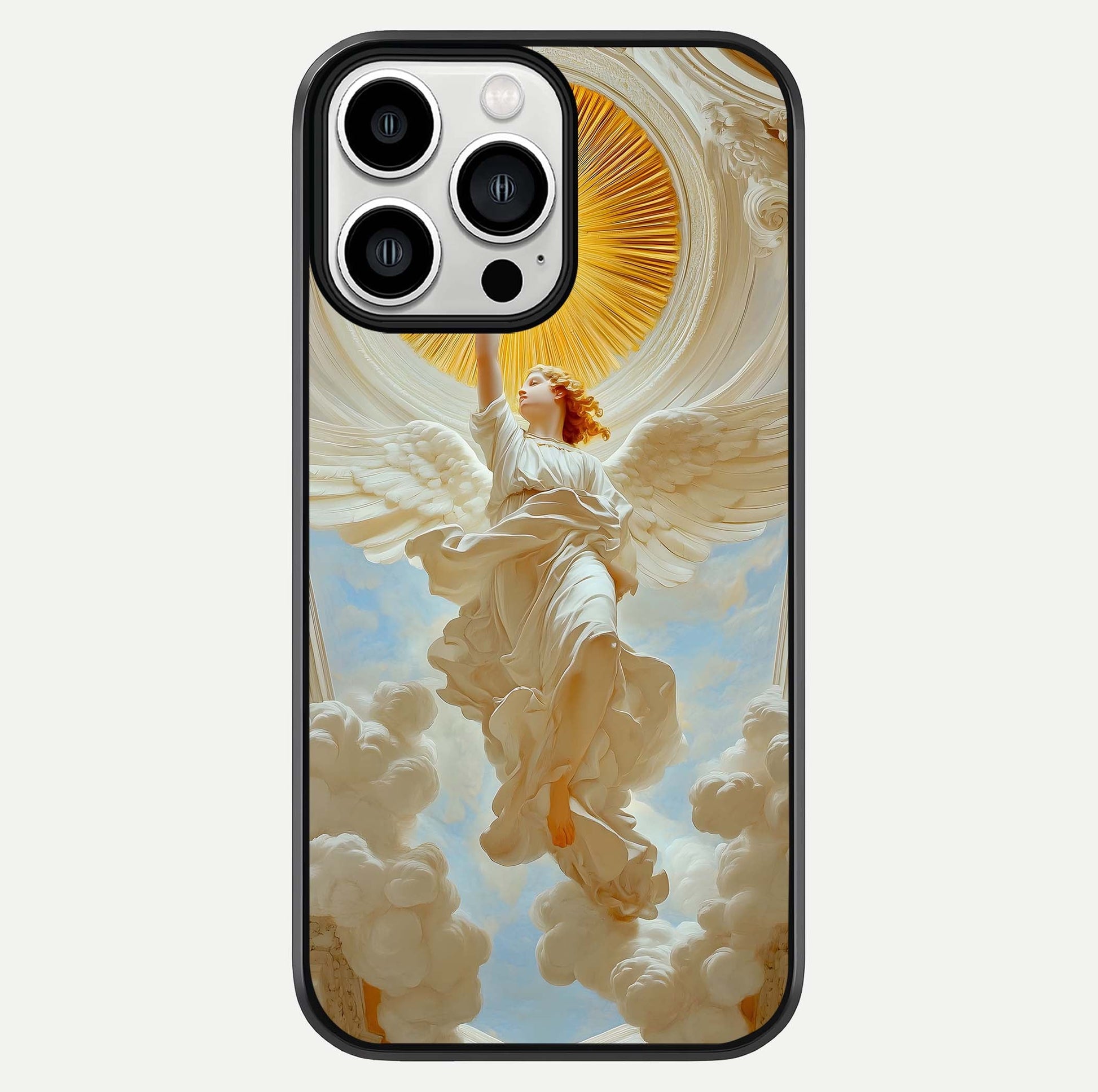 Divine Light Angel Glass Case For iPhone 13 Pro Max by Custom World
