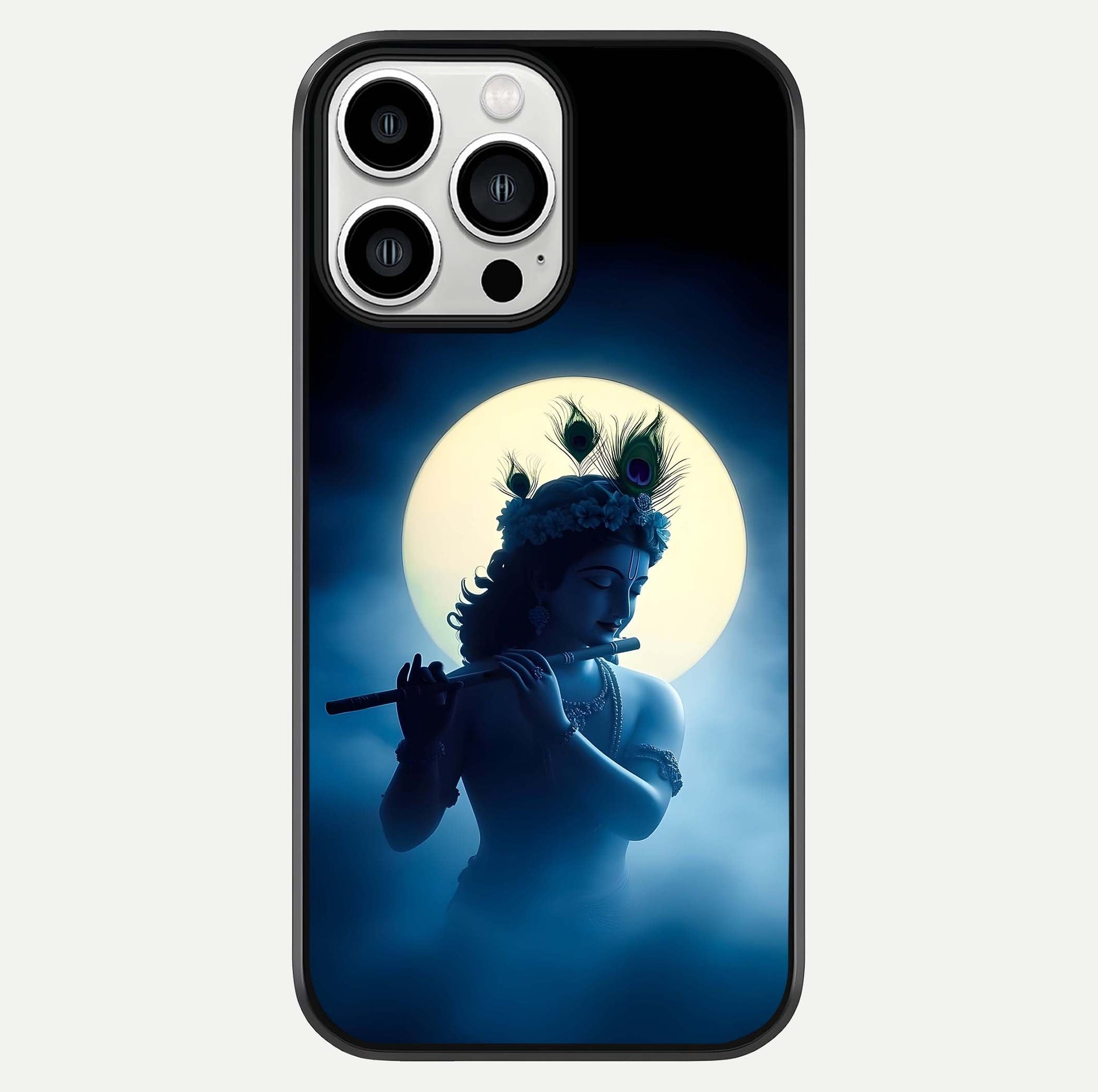 Divine Moon Flute Glass Case For iPhone 13 Pro Max by Custom World