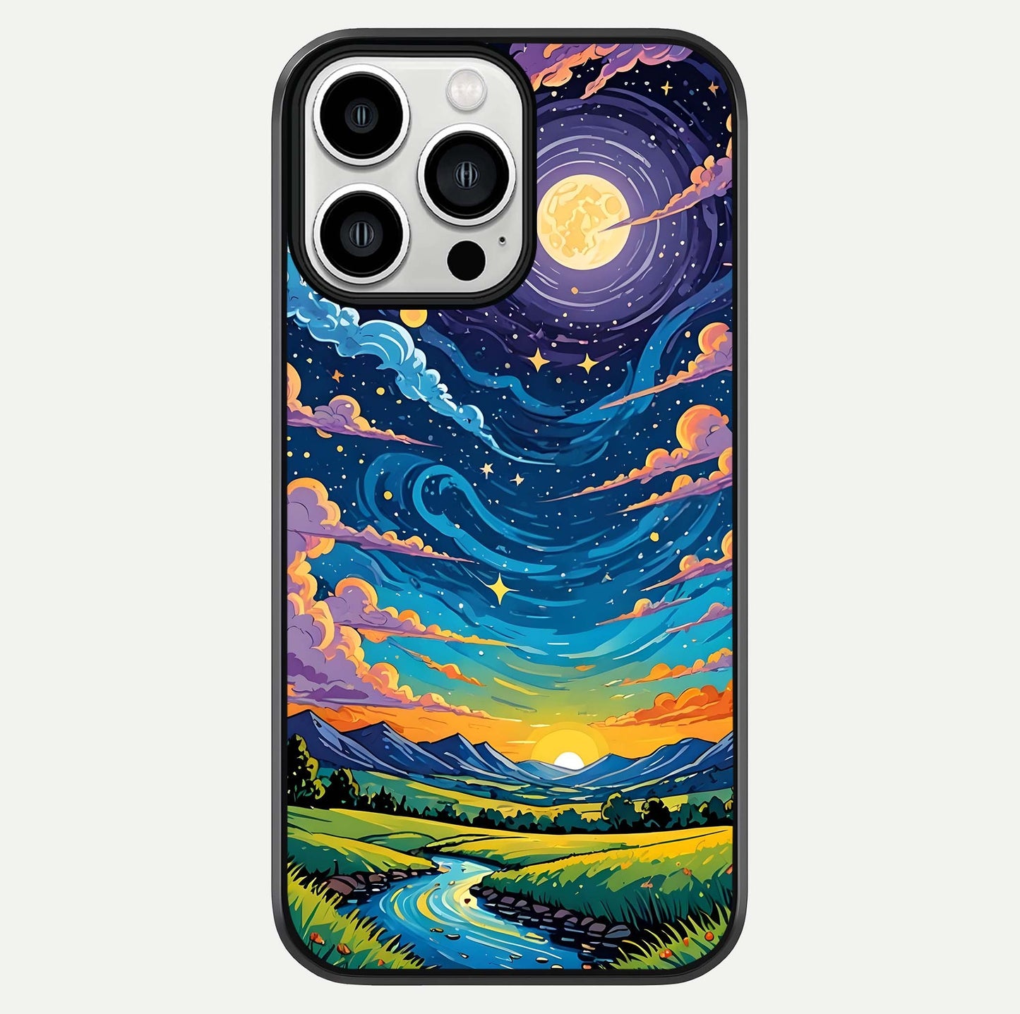 Dreamy Night Landscape Glass Case For iPhone 13 Pro Max by Custom World
