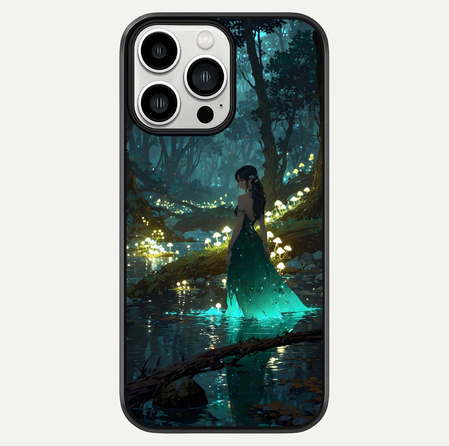 Enchanted Forest Glow Glass Case For iPhone 13 Pro Max by Custom World