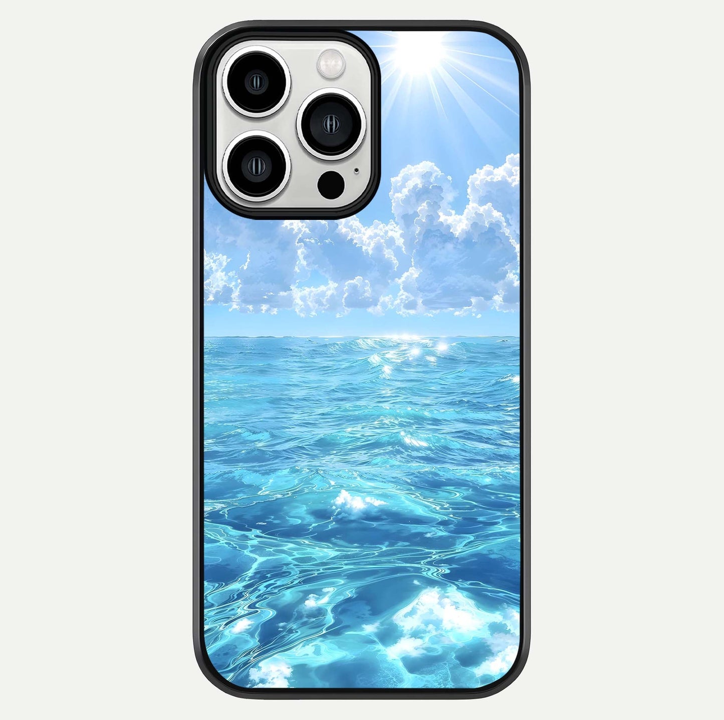 Endless Ocean Horizon Glass Case For iPhone 13 Pro Max by Custom World