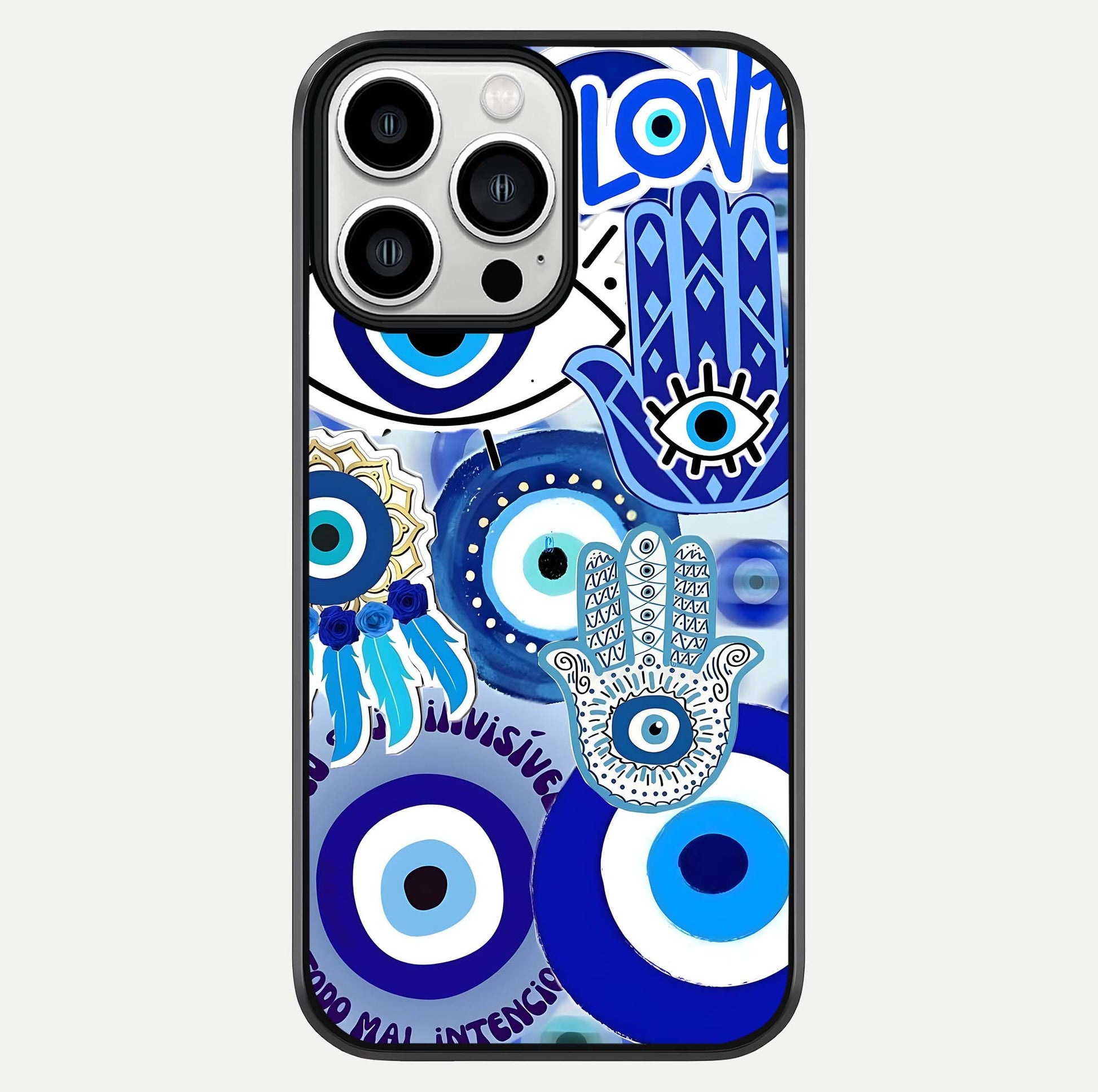 Evil Eyes Dream Glass Case For iPhone 13 Pro Max by Custom World