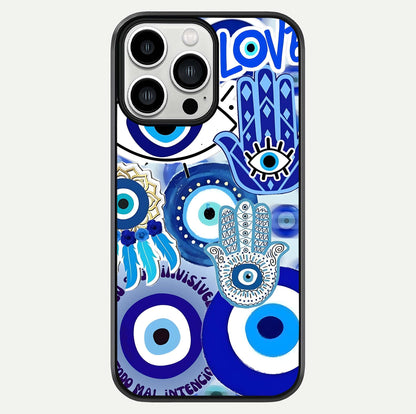 Evil Eyes Dream Glass Case For iPhone 13 Pro Max by Custom World
