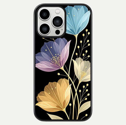 Flower Bloom Glow Glass Case For iPhone 13 Pro Max by Custom World