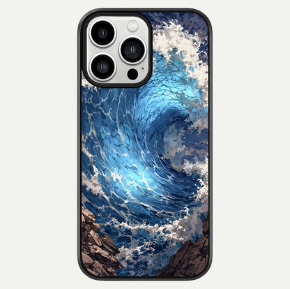 Giant Ocean Wave Glass Case For iPhone 13 Pro Max by Custom World