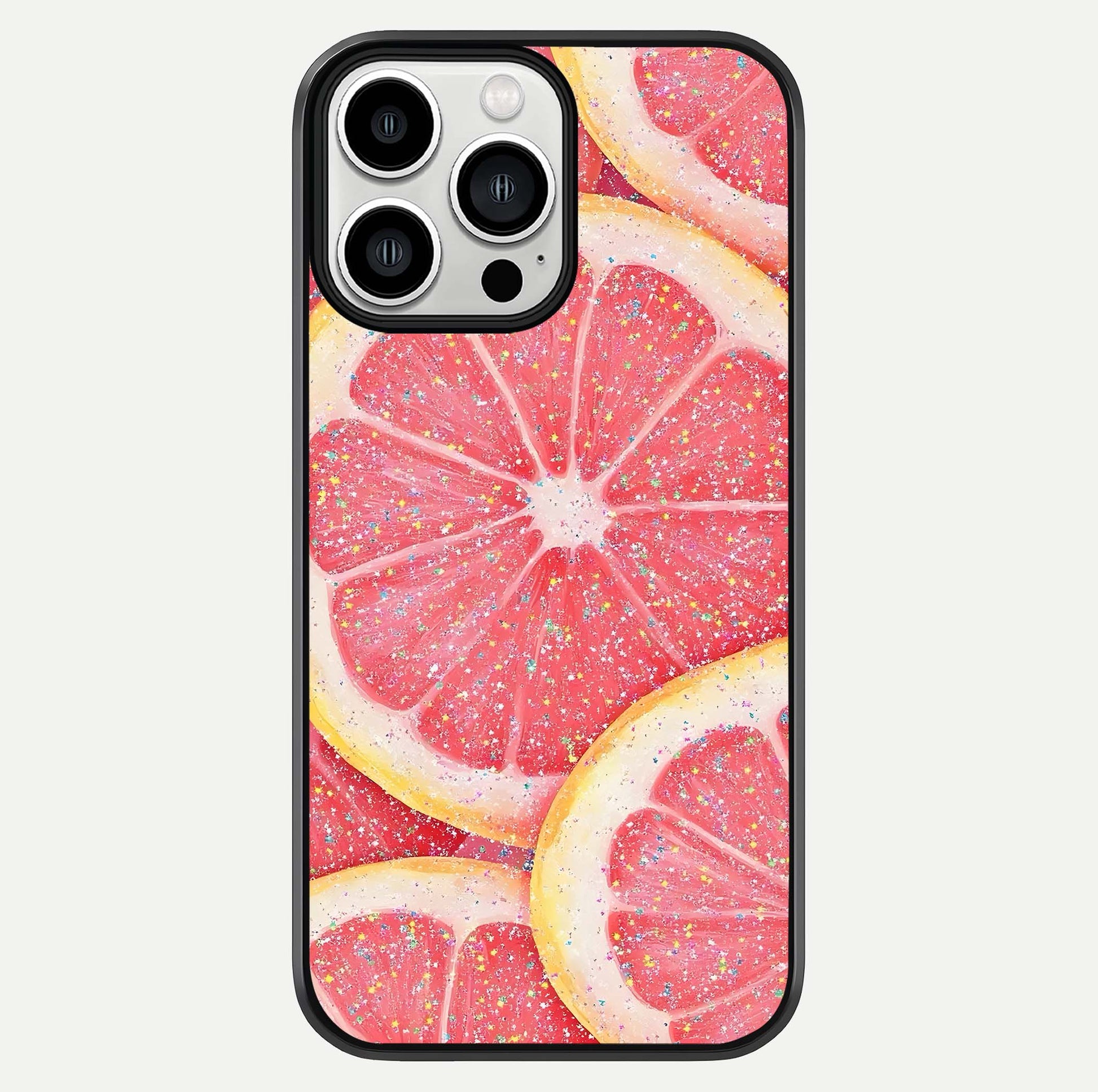 Glitter Grapefruit Glass Case For iPhone 13 Pro Max by Custom World