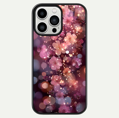 Glowing Petal Bliss Glass Case For iPhone 13 Pro Max by Custom World