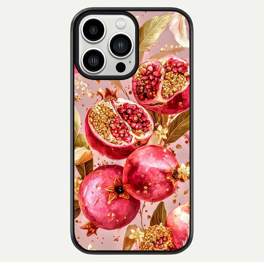 Golden Bloom Glow Glass Case For iPhone 13 Pro Max by Custom World