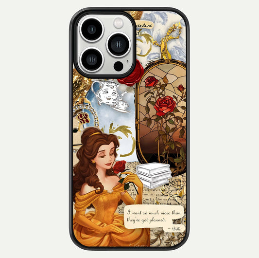 Golden Dream Belle Glass Case For iPhone 13 Pro Max by Custom World