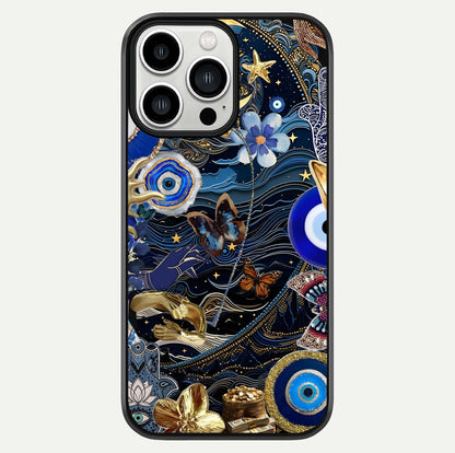 Golden Moon Magic Glass Case For iPhone 13 Pro Max by Custom World