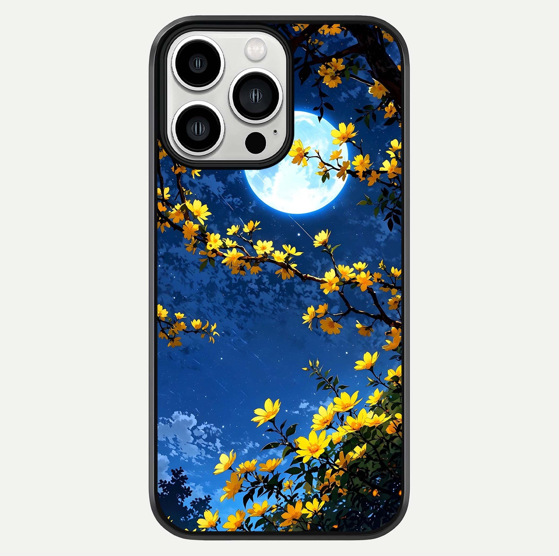 Golden Night Glow Glass Case For iPhone 13 Pro Max by Custom World