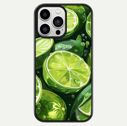 Green Lemon Glass Case For iPhone 13 Pro Max by Custom World
