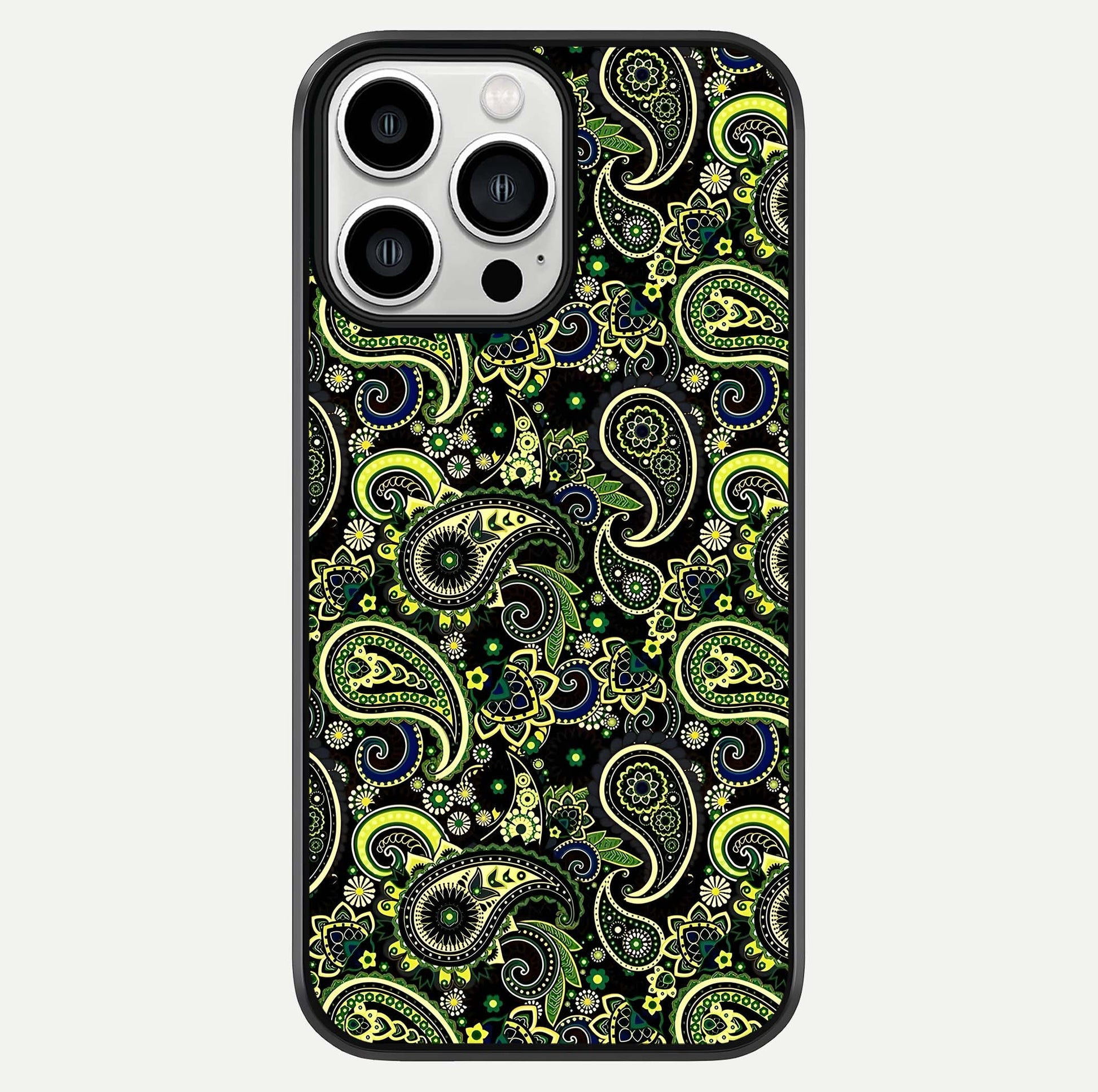 Green Mandala Pattern Glass Case For iPhone 13 Pro Max by Custom World