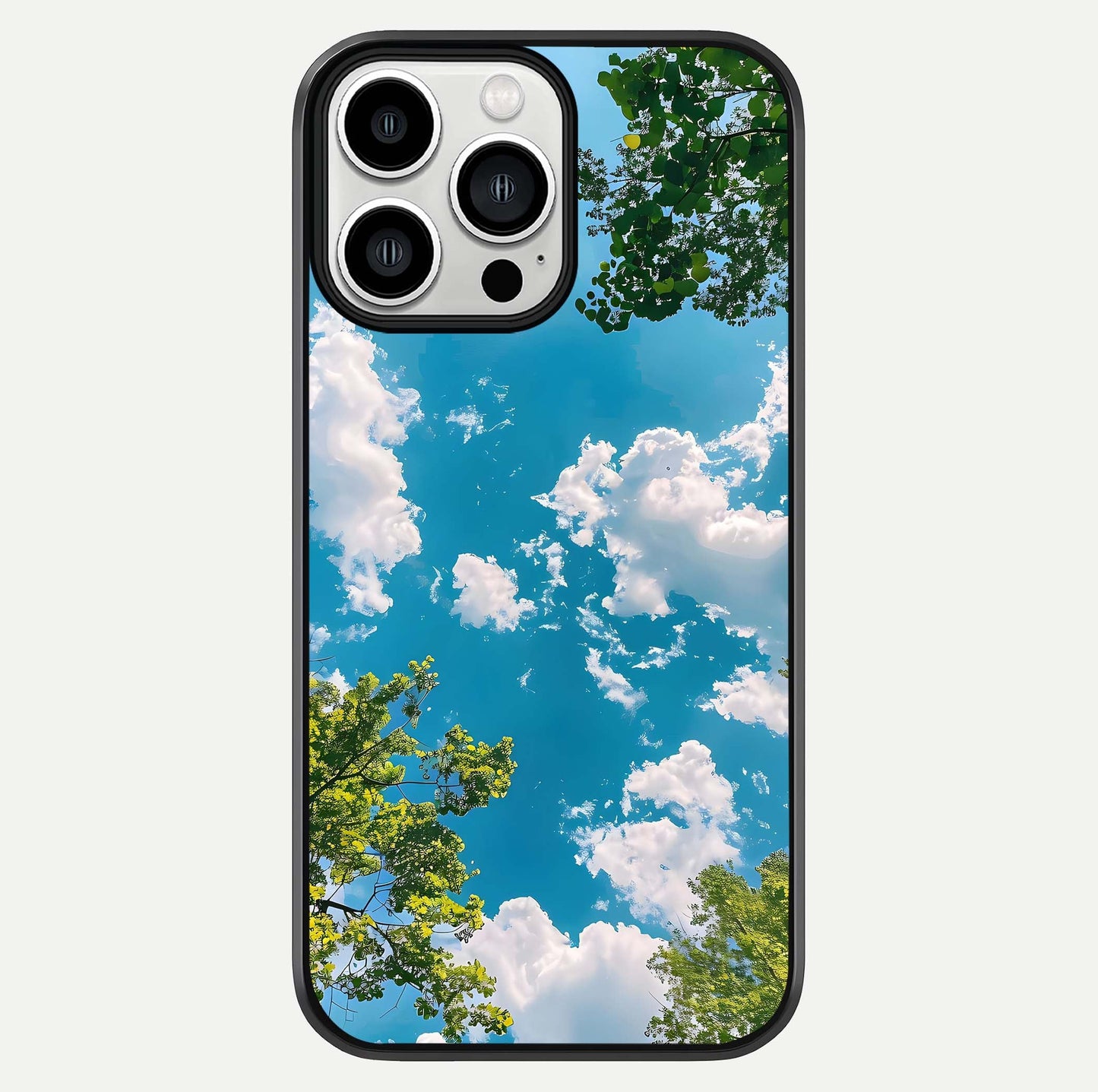 Greenery Sky Glass Case For iPhone 13 Pro Max by Custom World