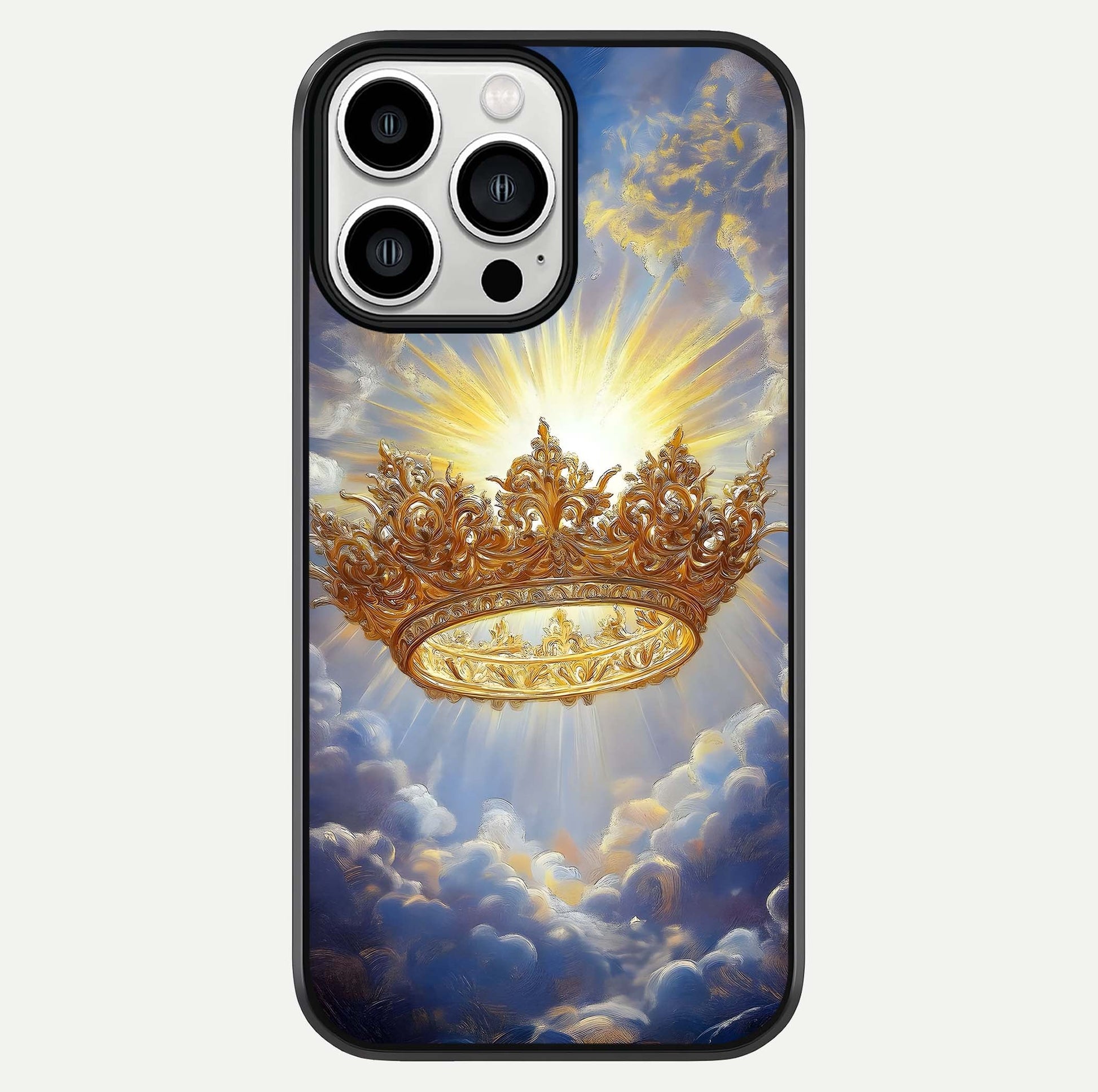 Heavenly Crown Light Glass Case For iPhone 13 Pro Max by Custom World