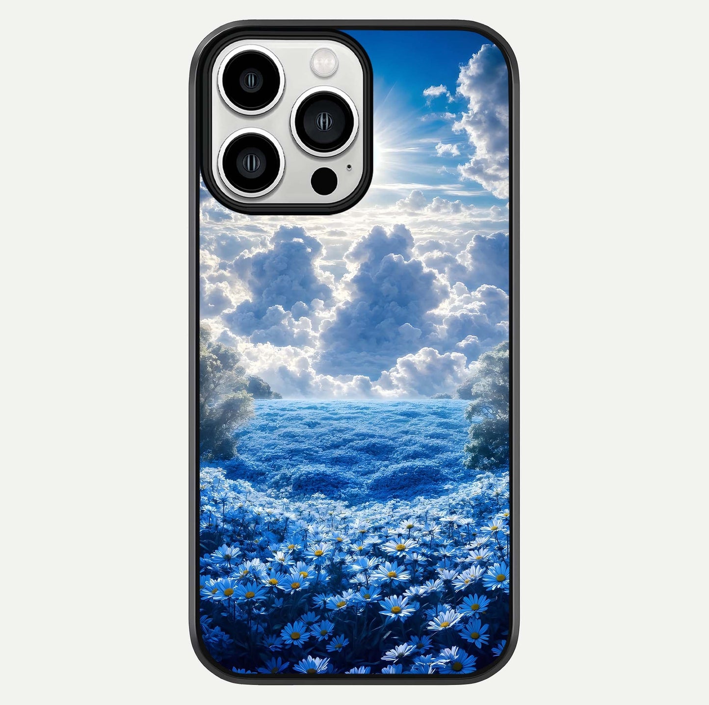 Heavenly Daisy Horizon Glass Case For iPhone 13 Pro Max by Custom World