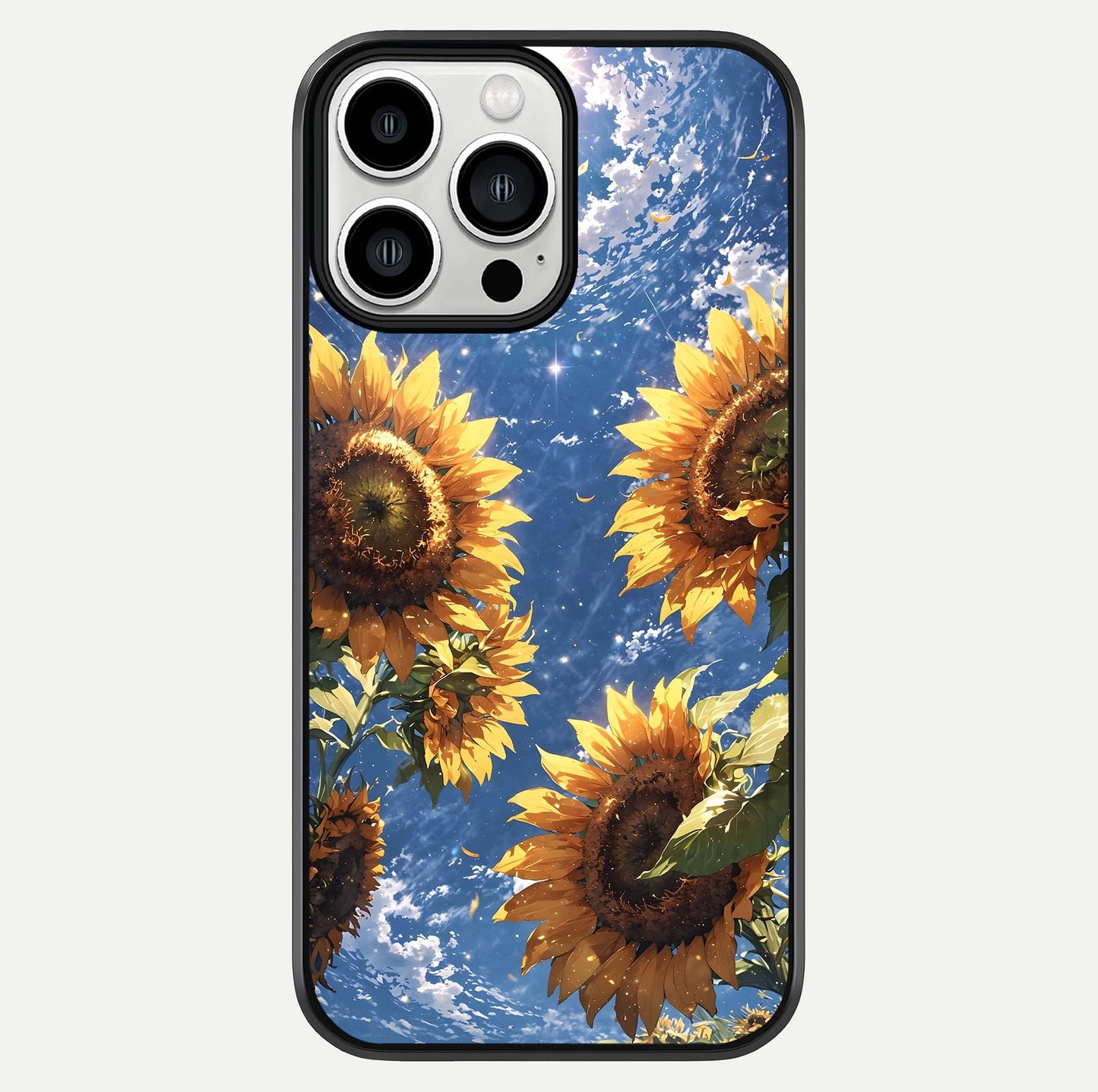 Heavenly Sunflower Rise Glass Case For iPhone 13 Pro Max by Custom World