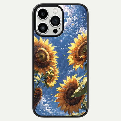 Heavenly Sunflower Rise Glass Case For iPhone 13 Pro Max by Custom World