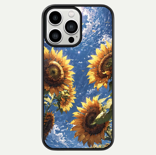 Heavenly Sunflower Rise Glass Case For iPhone 13 Pro Max by Custom World