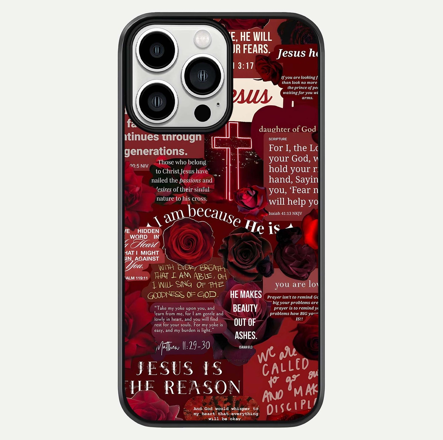Jesus Love Heals Glass Case For iPhone 13 Pro Max by Custom World
