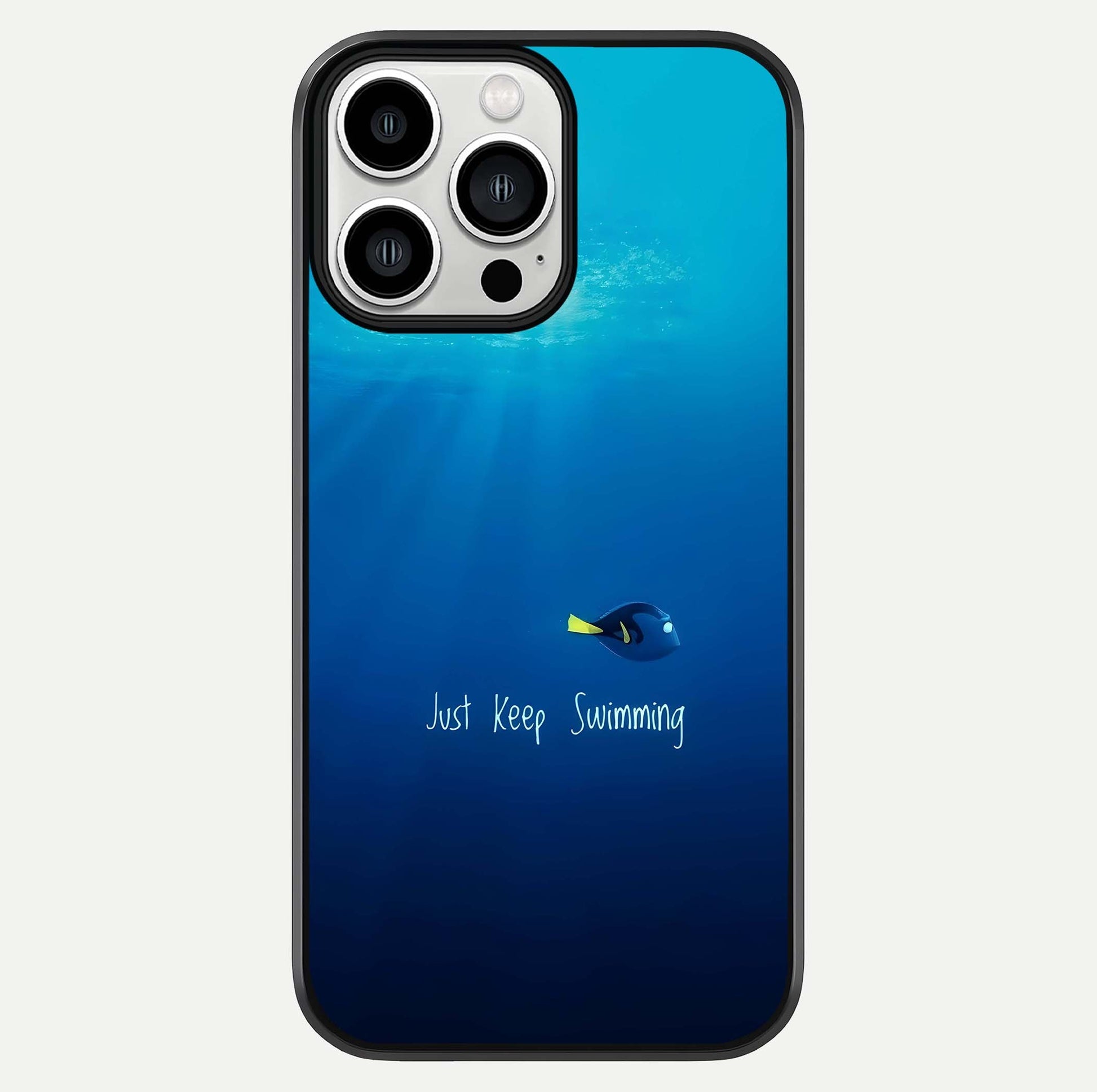 Just Keep Swimming Glass Case For iPhone 13 Pro Max by Custom World