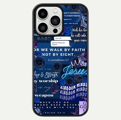 Kingdom Faith Glow Glass Case For iPhone 13 Pro Max by Custom World