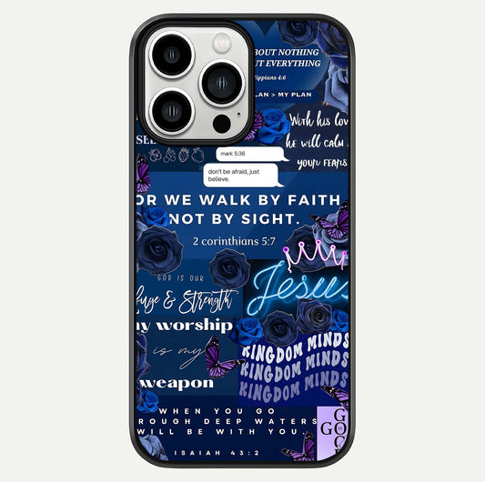 Kingdom Faith Glow Glass Case For iPhone 13 Pro Max by Custom World