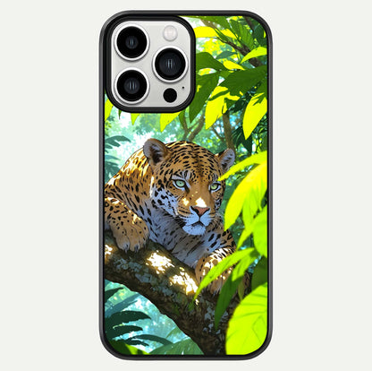 Leopard In Jungle Glass Case For iPhone 13 Pro Max by Custom World