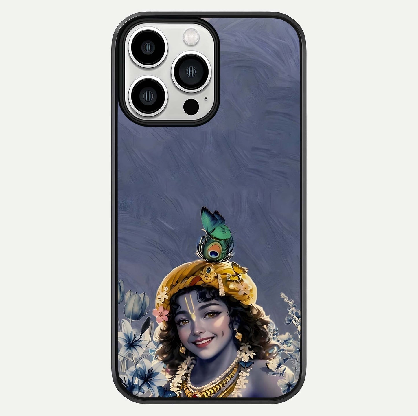 Lord Krishna Glass Case For iPhone 13 Pro Max by Custom World