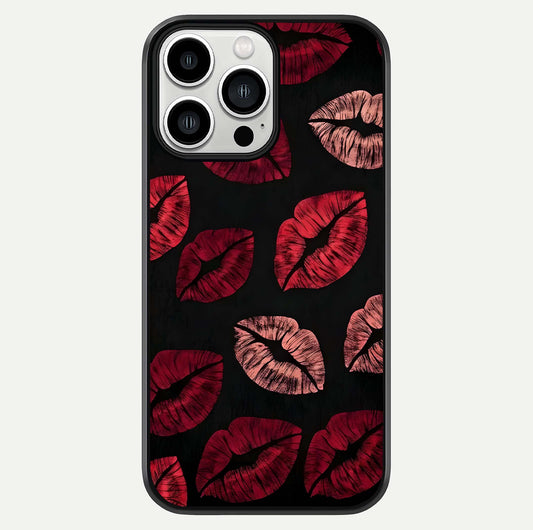 Midnight Kiss Love Glass Case For iPhone 13 Pro Max by Custom World