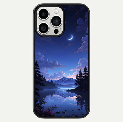 Midnight Lake Peace Glass Case For iPhone 13 Pro Max by Custom World
