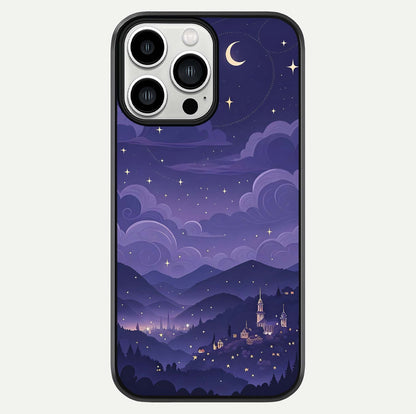 Minimal Night View Glass Case For iPhone 13 Pro Max by Custom World