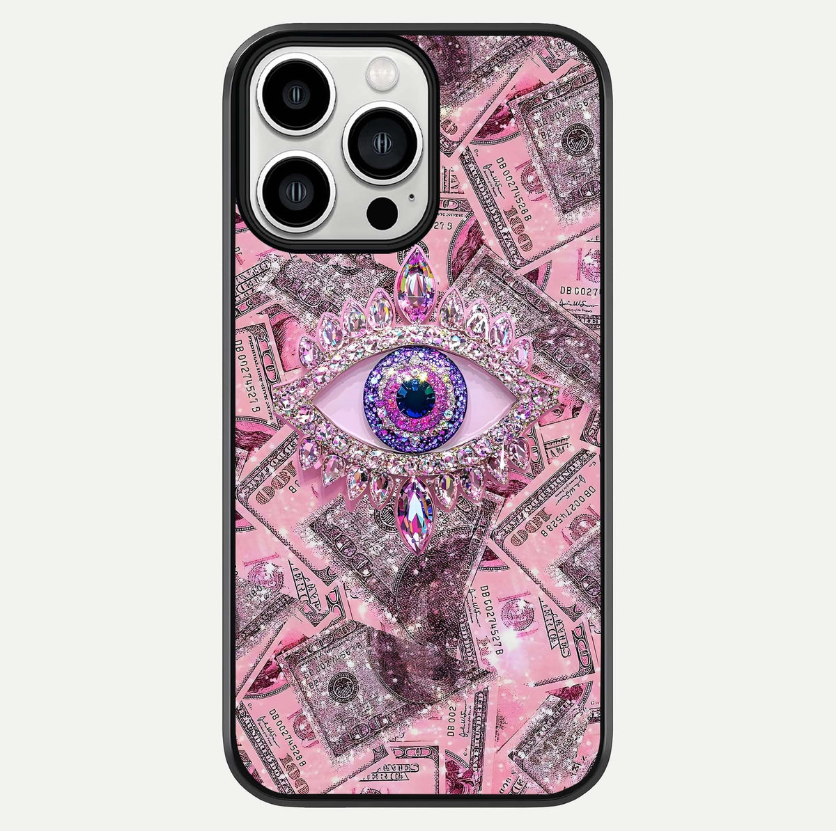 Money Eye Luxe Glass Case For iPhone 13 Pro Max by Custom World