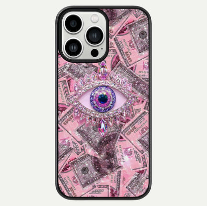 Money Eye Luxe Glass Case For iPhone 13 Pro Max by Custom World