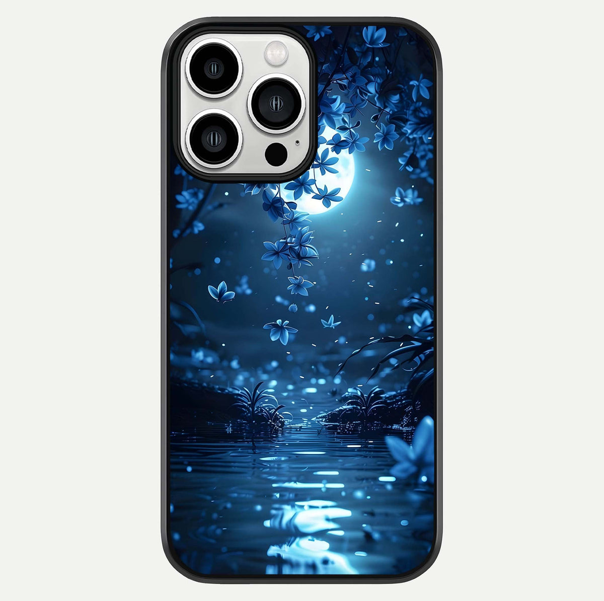 Moonlight Petal Dream Glass Case For iPhone 13 Pro Max by Custom World