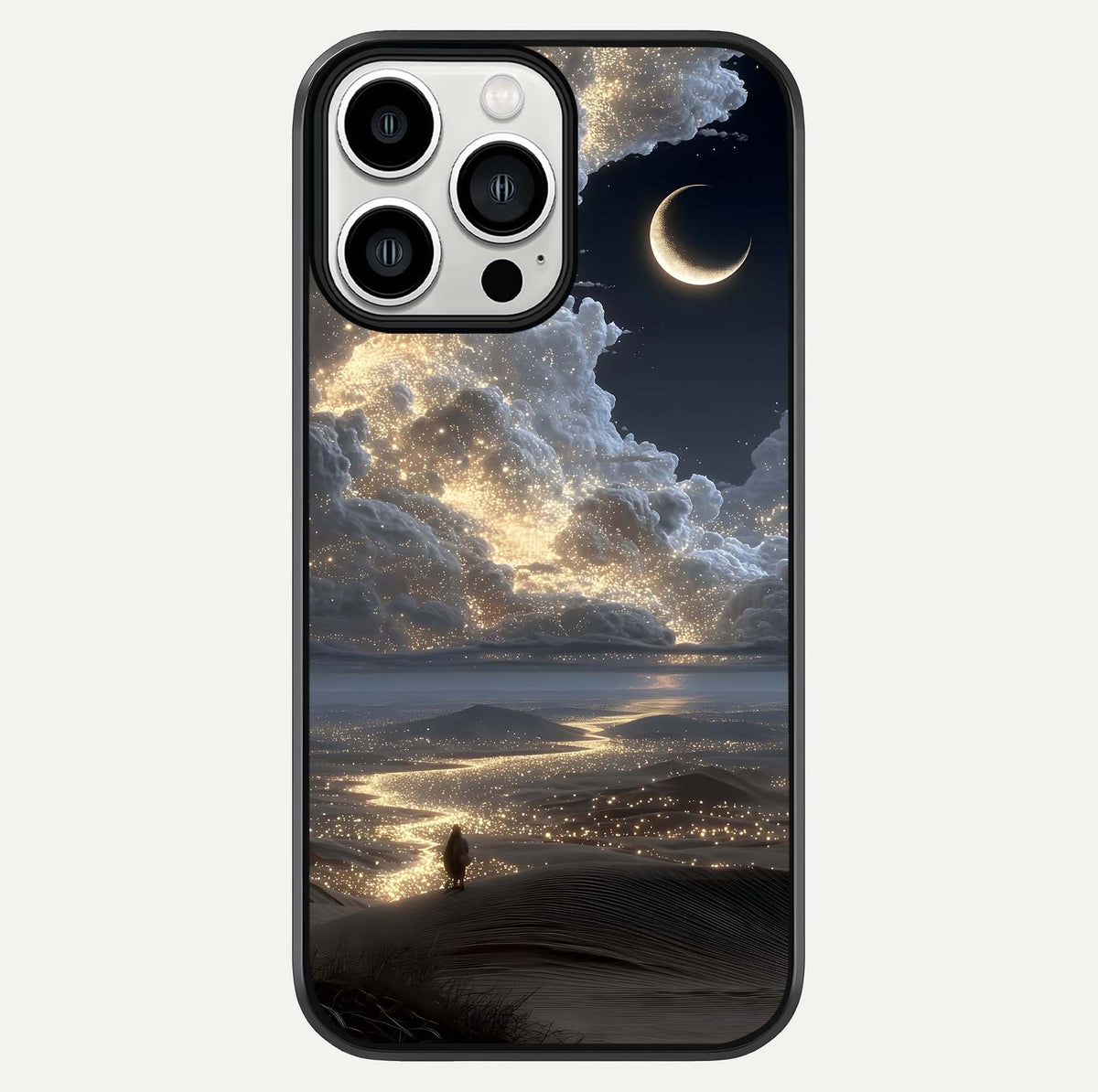 Moonlight Spark Path Glass Case For iPhone 13 Pro Max by Custom World