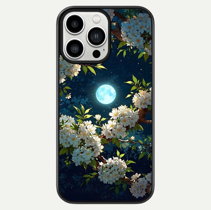 Moonlit Blossom Dream Glass Case For iPhone 13 Pro Max by Custom World