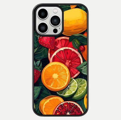 Multiple Fruits Glass Case For iPhone 13 Pro Max by Custom World