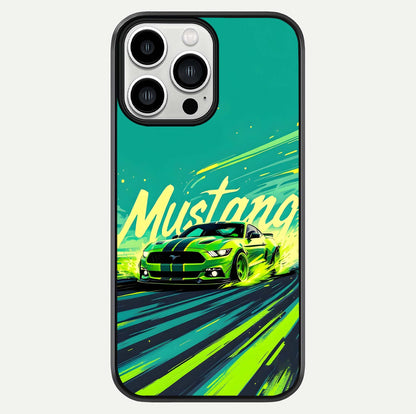 Mustang Bang Glass Case For iPhone 13 Pro Max by Custom World