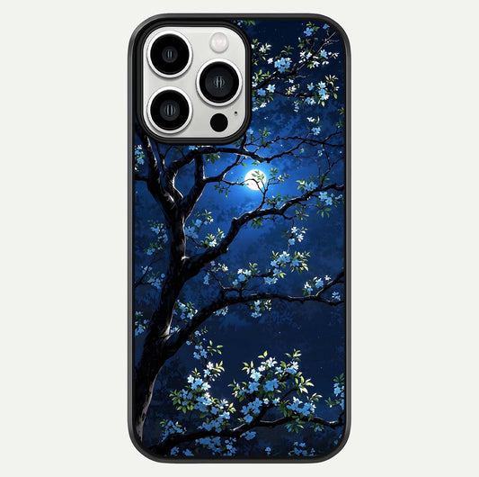 Mystic Floral Night Glass Case For iPhone 13 Pro Max by Custom World