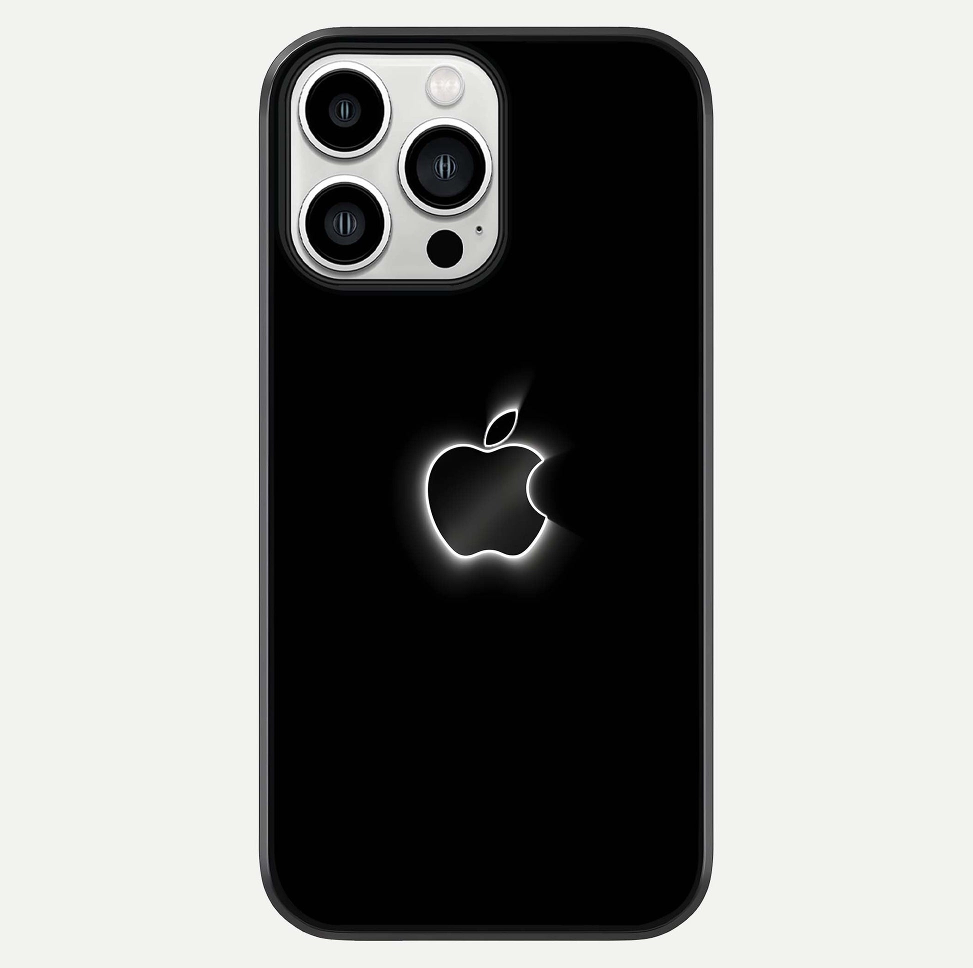 Neon Apple Glow Glass Case For iPhone 13 Pro Max by Custom World