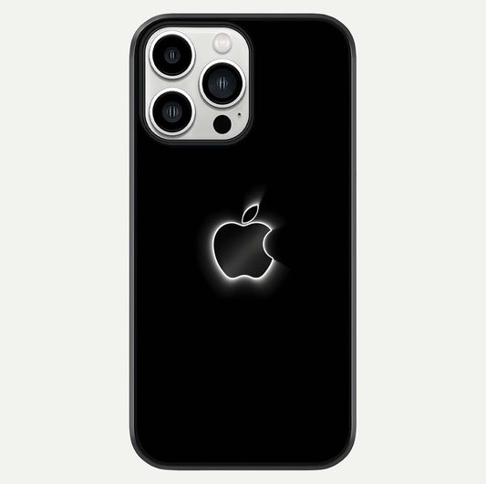Neon Apple Glow Glass Case For iPhone 13 Pro Max by Custom World