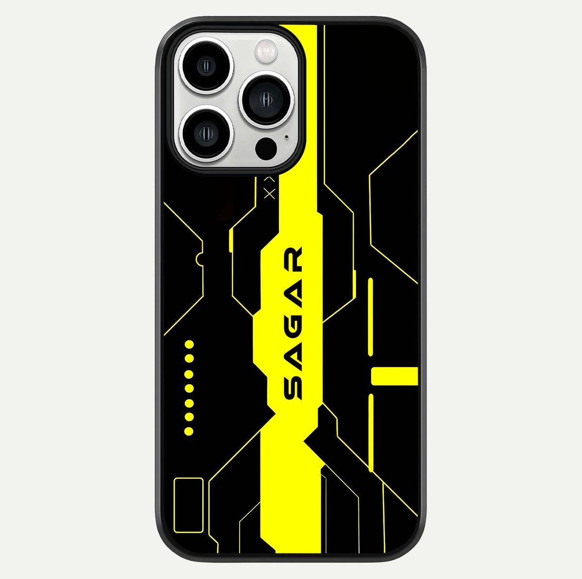 Neon CYBERPUNK Custom Name Glass Case For iPhone 13 Pro Max by Custom World
