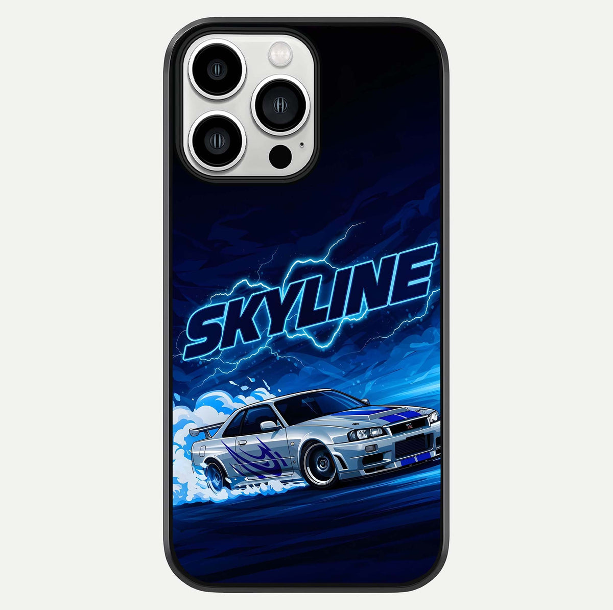 Neon Drift Beast Glass Case For iPhone 13 Pro Max by Custom World