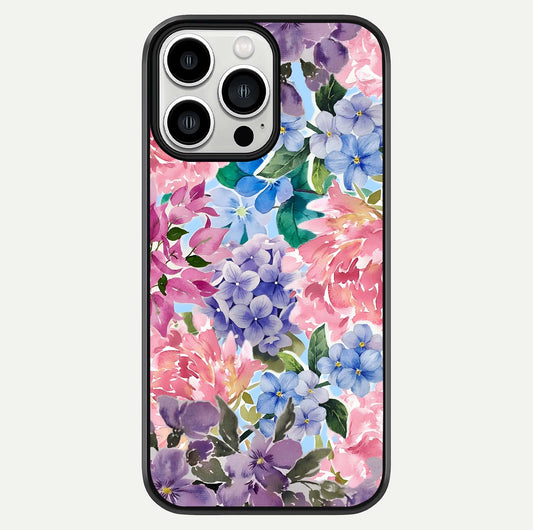 Pastel Floral Mix Glass Case For iPhone 13 Pro Max by Custom World