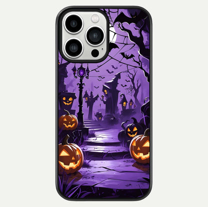 Pumpkin Patch Halloween Glass Case For iPhone 13 Pro Max by Custom World