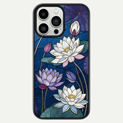 Purple Lotus Stained Glass Case For iPhone 13 Pro Max by Custom World