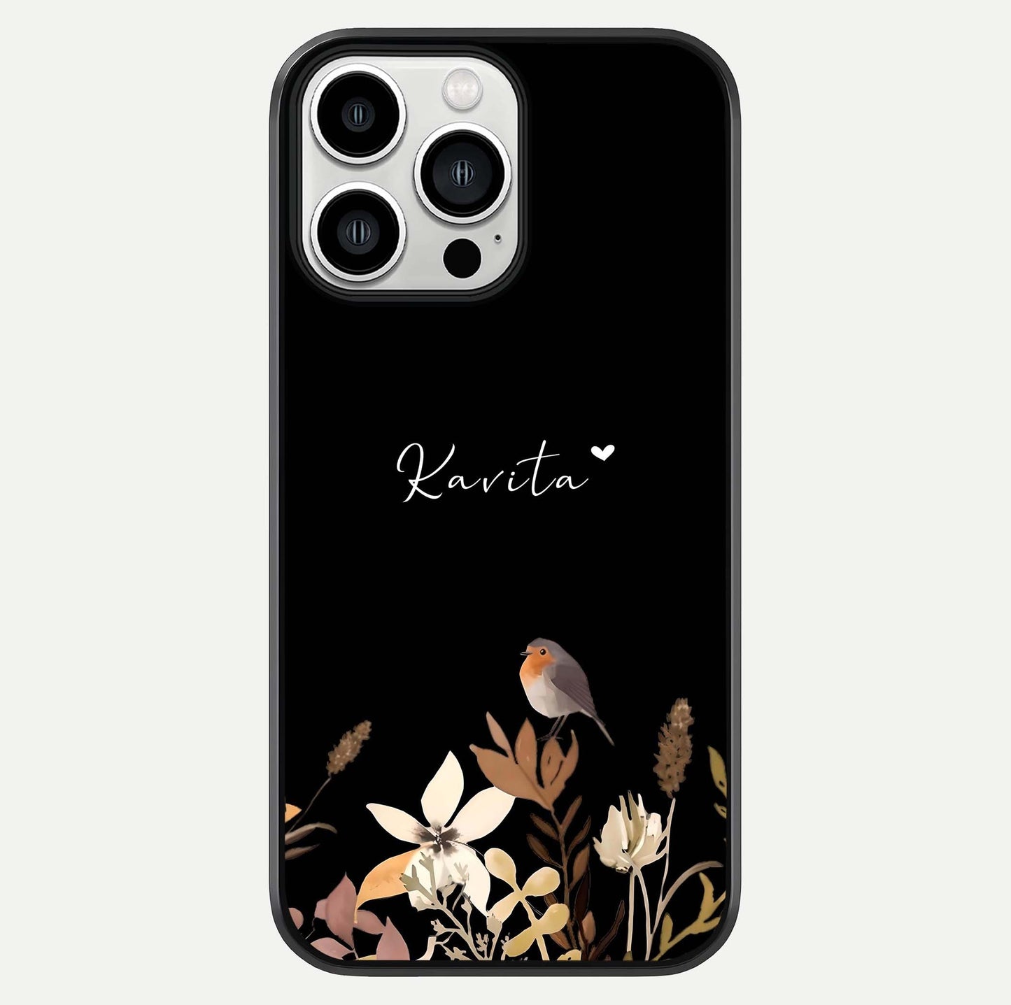 Quiet Garden Tune Custom Name Glass Case For iPhone 13 Pro Max by Custom World