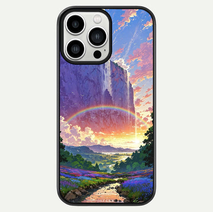 Rainbow Valley Dream Glass Case For iPhone 13 Pro Max by Custom World