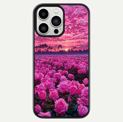 Rose Sunset Valley Glass Case For iPhone 13 Pro Max by Custom World